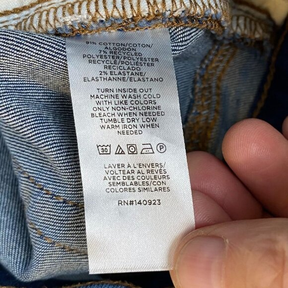 Loft Womens Jeans Petite 14 Dark Wash Mid-Rise Ankle - Picture 8 of 11